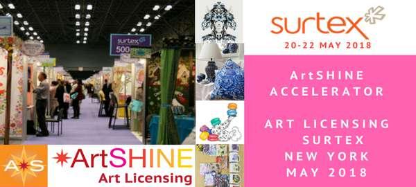 ARTSHINE @ SURTEX IN NEW YORK MAY 2018 Have you ever wanted to have your artwork reach thousands of people? Have you ever wanted to become full-time artist doing what you love?