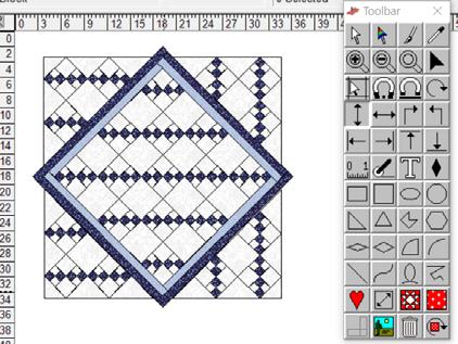 Just as before, you can use the selection lines to make sure the bottom triangles line up. See Illustration. 1.