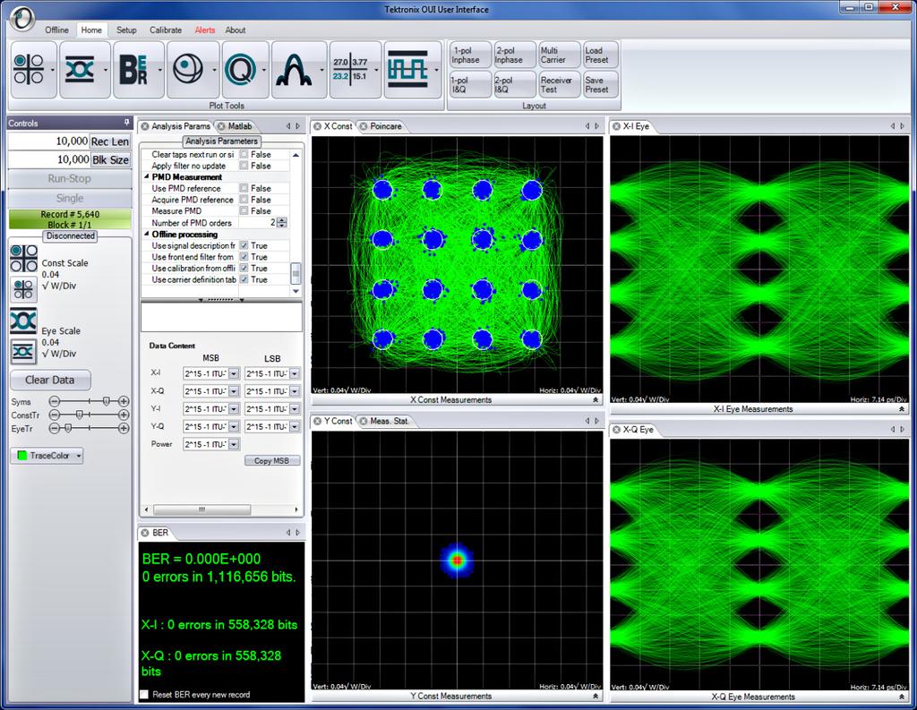 OM1106 Optical Modulation Analysis (OMA) user interface The OM1106 Optical Modulation Analysis Software user interface (referred to as the OMA or OMA software throughout this document) is a powerful