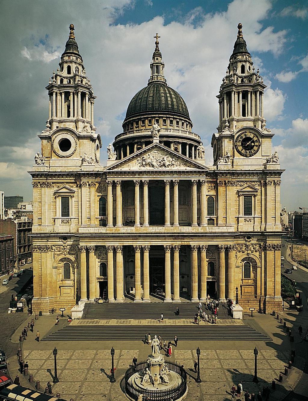 Original destroyed in the Great Fire of London in 1666 and rebuilt in the Baroque style.