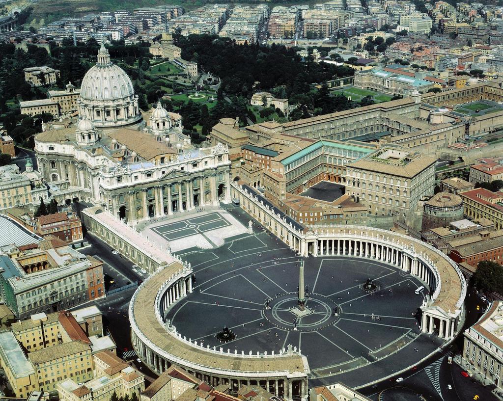 Aerial view of Saint Peter s, Vatican City, Rome,