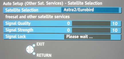 You will see Menu Setup Add other Sat