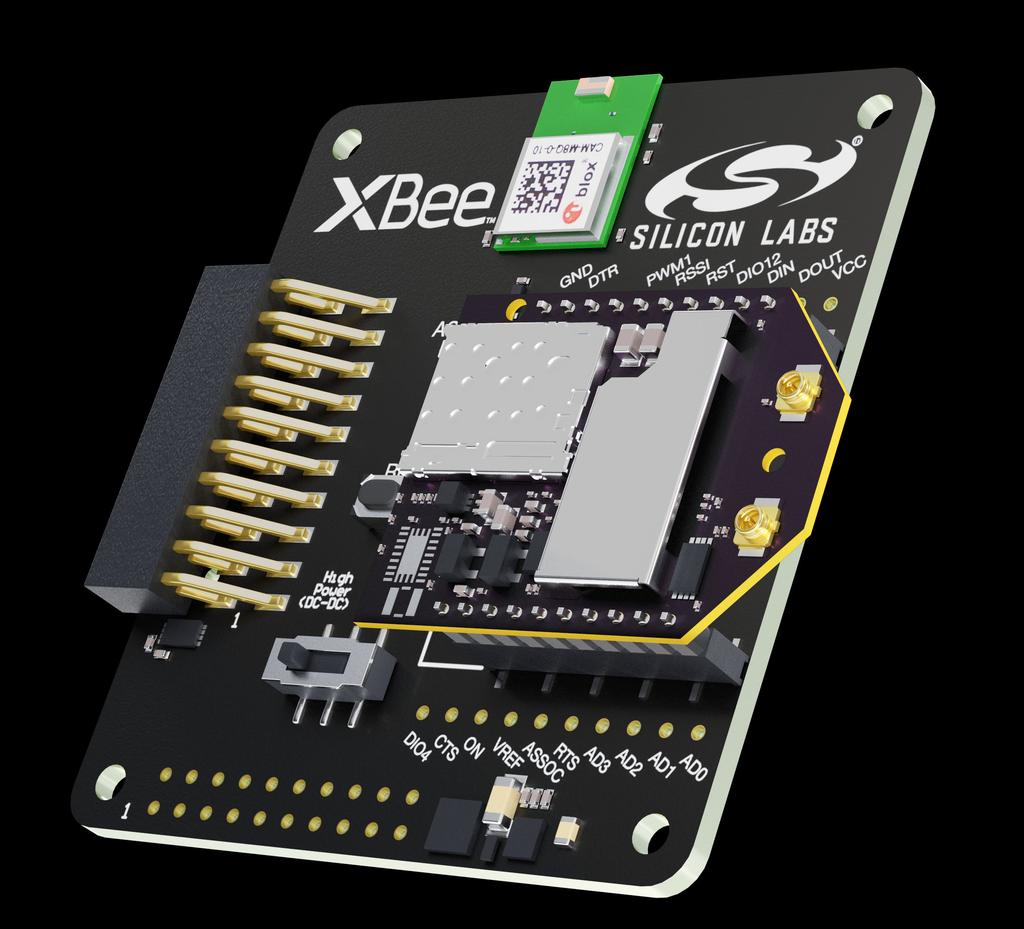 The LTE-M Expansion Kit is an excellent way to explore and evaluate the Digi XBee3 LTE-M cellular module which allows you to add low-power long range wireless connectivity to your EFM32/EFR32