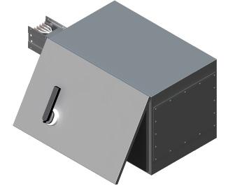 COECTIO ELEMETS ED FEED UIT WITH SWITCH-DISCOECTOR Technical data see pg. 51 This unit is used as a busbar trunking feeder. The standard version is offered with a switch-disconnector.
