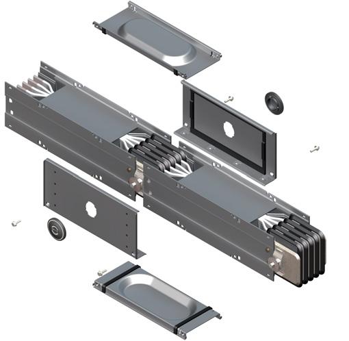 ACCESSORIES ED COVER This unit is used to guarantee the IP55 degree of protection on the end of the busbar trunking run. On request, IP66 is available only for feeder runs (without tap-off units).