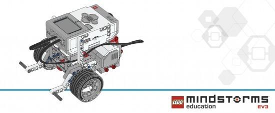 Recommended first build EV3 Education Kits come with instructions for building a simple educator