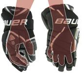 GLOVES SEGMENTED BACK ROLL The movement of the hand and wrist is very specific, especially in game situations.