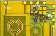 0.84 mm 1.06 mm Figure 6.10: Chip microphotograph of the wideband receiver. input return loss (S 11 ) is plotted in Fig. 6.11, showing a reasonable input matching from 3 8 GHz, which satisfies the requirements.