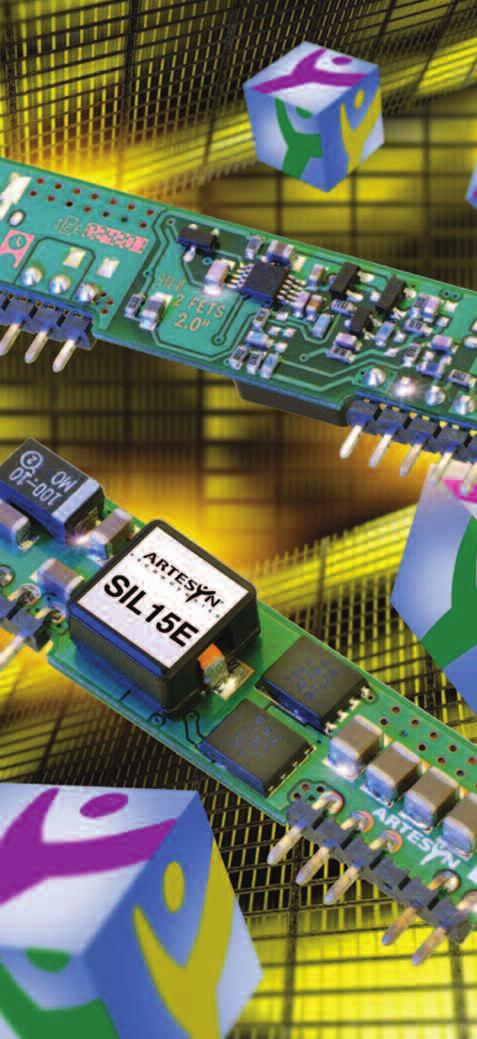 SIL15E-12V SERIES 0.8V - 3.63Vin Single output 15A Current rating Input voltage range: 10.0V - 14.0V Output voltage range: 0.8V - 3.63V Ultra high efficiency: 94% @ 12Vin and 3.