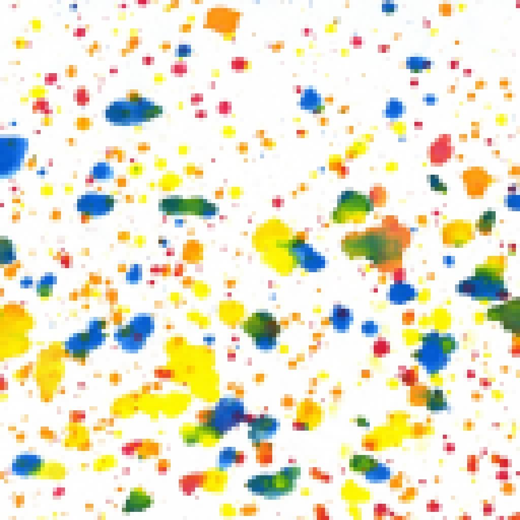output using additional sample data A second example of a paint splatter also generates