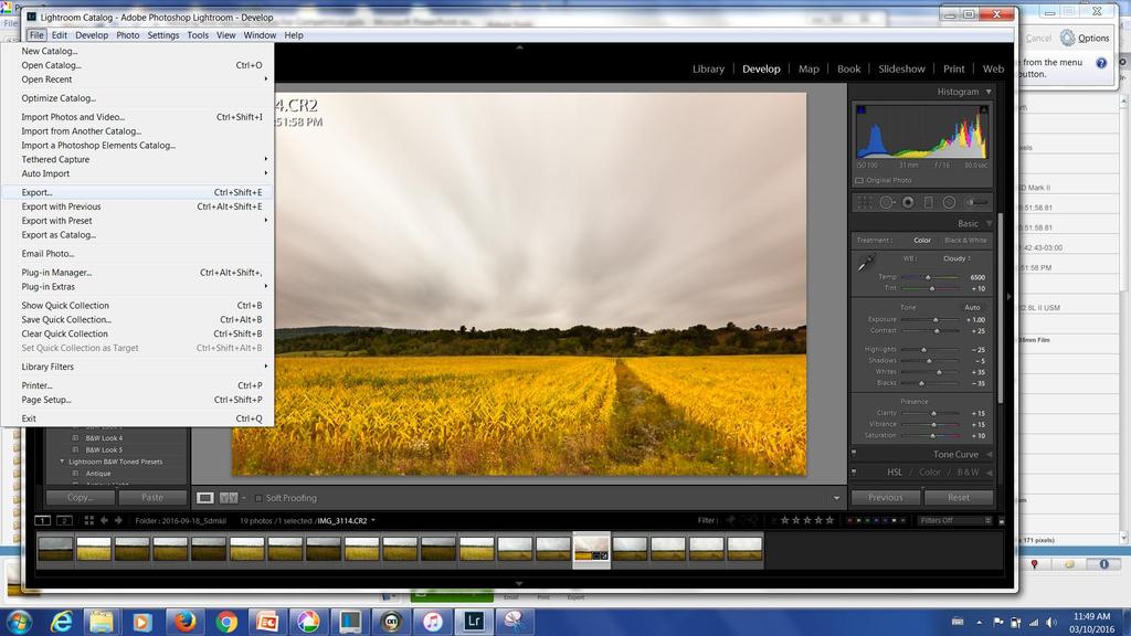 How to Resize using Lightroom (File