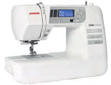 pressure adjustment Extra wide table included Hard cover 299 MODEL SEWIST 740DC 40 stitch