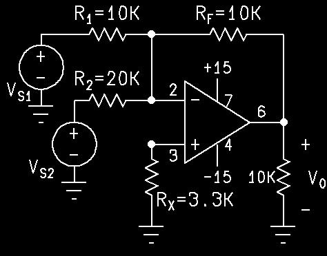 Figure 4. IV. The Op Amp as an Integrator Set up the circuit in Figure 5 with the scope set to display V S (t) and V O (t) on CH1 and CH2. Select R=10K and C=0.02uF. Set V S (t) = 4cos(10000πt) volts.