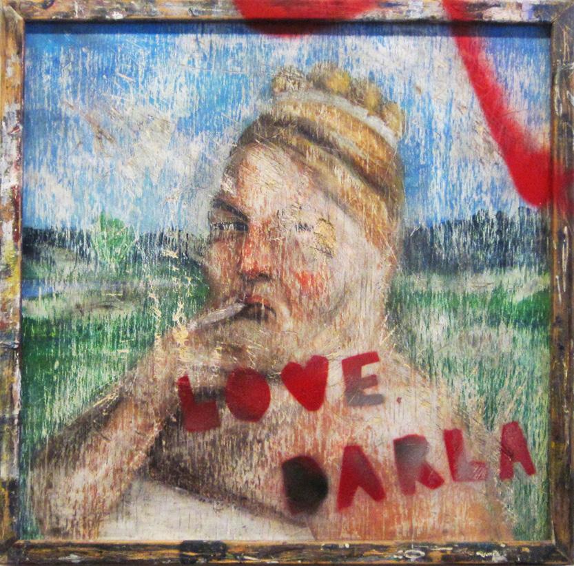 Love Darla, oil and