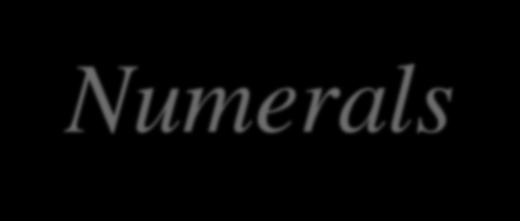 Inclined Capital Letters and Numerals Inclined (italic) capital