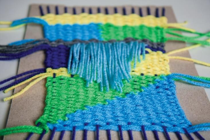HANDS-ON WEAVING ACTIVITY Why the Navajo Weave The Navajo believe that Spider Woman taught them to weave on a loom made by her husband, Spider Man.