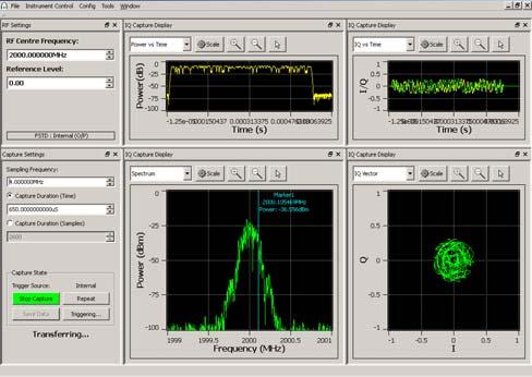 FFT Spectrum Analyzer Measurement Suite Highlights As standard 3030 series modules are supplied with an FFT Spectrum measurement suite comprising a library of hardware independent functions for