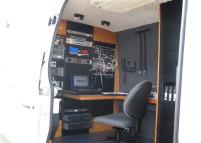 The Emergency Communications Van (ECV) is a self-contained, self-powered platform on a 2007 Dodge Sprinter chassis.