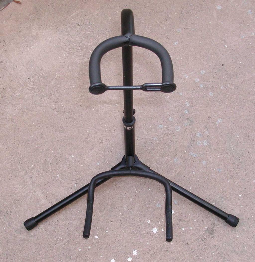 All of these stands require that the back of the body rest on the portion at the top of the stand - which happens to be rubber.