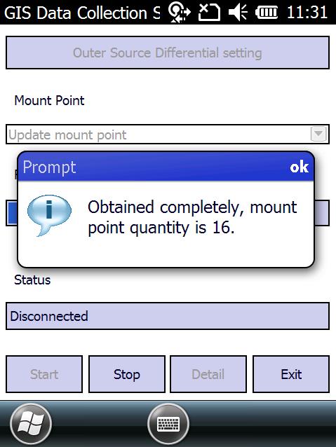 proper mount point and click on