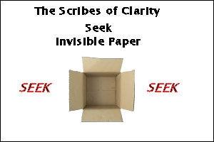 Things & Thingies Invisible Paper The Scribes of