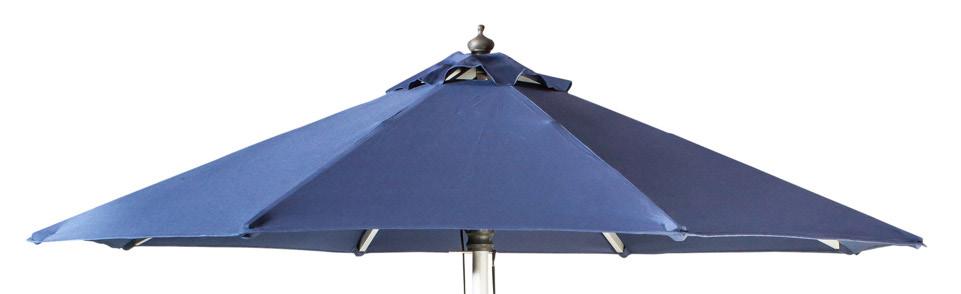 seasons Market Umbrellas Market Umbrella Pricing: To add piping to any block (single) colour Planosol umbrella, add $199. ROUND UMBRELLAS 2.