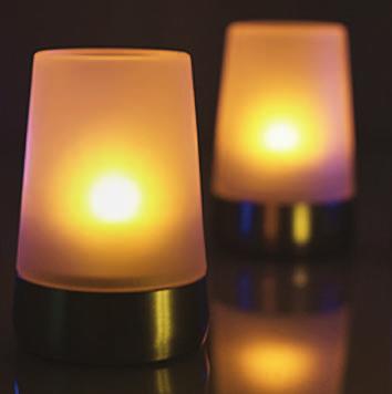 Lumea offers two professional series of rechargeable LED candles with space saving multi-unit charging tray, 3 LED colour options