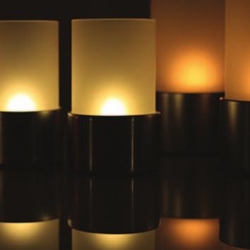ALLWAYS CANDLE LAMPS LED TEALIGHT CANDLE LAMPS ALLWAYS RECHARGEABLE LED CANDLE LAMPS Available in 2 shapes, 6 sizes and 3 LED colour