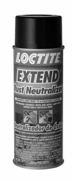 RUSTPROOFING OPTIMUM USE OF LOCTITE EXTEND RUST TREATMENT SURFACE PREPARATION OLD STEEL: Loose or flaky rust must be removed. Only conversion of firmly bonded rust will result in durable protection.