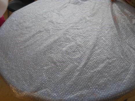 Materials: Bubble wrap large piece to cover the table or individual