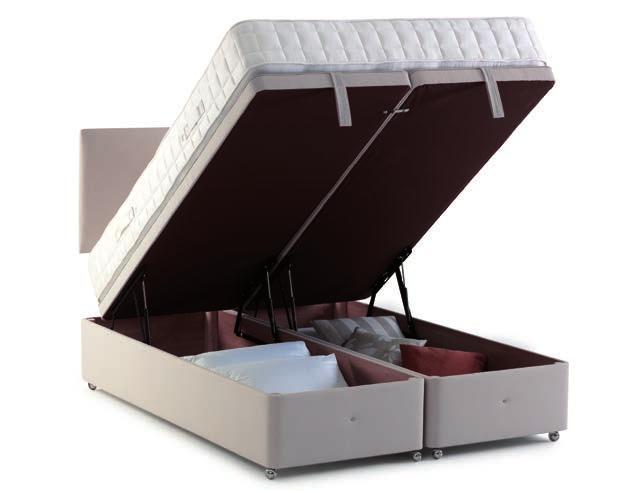 Divan Hidden Storage Our divan bases can also include drawers in various configurations of hidden storage to accommodate your personal needs and your room size.