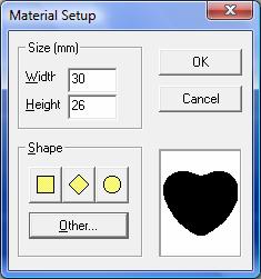 11. When setting the material sizes ensure that you re using the software templates.