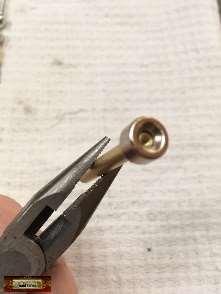 tube, pinch a few times with wire cutters