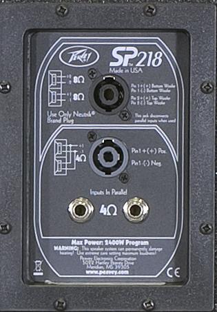 SPECIFICATIONS SP 218BX SP 218BX Input Plate Features and specifications are subject to change without notice.