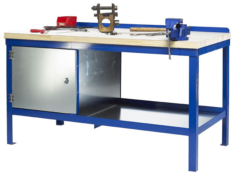 HEAVY DUTY WORKES QUALITY MATERIALS AND QUALITY WORKMANSHIP CHOICE OF WORKTOP: Steel or Wood WORK SIZE Length and Depth (mm) GALVANISED STEEL TOP Code 1000kg Heavy Duty Workbenches are supplied fully