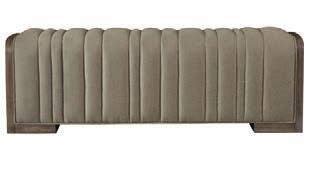 Adjustable glides. Anti-tip kit. Warm Taupe finish. page 22 378-508 METAL BENCH W 62 D 17 H 20-1/2 in. W 157.48 D 43.18 H 52.07 cm.