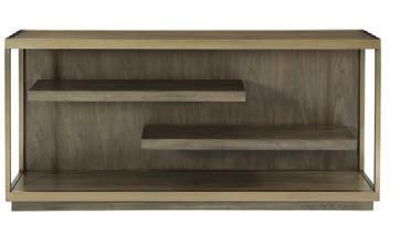 Adjustable glides. Warm Taupe finish. pages 10, 11 378-912 CONSOLE TABLE W 72 D 18 H 34 in. W 182.88 D 45.72 H 86.36 cm.