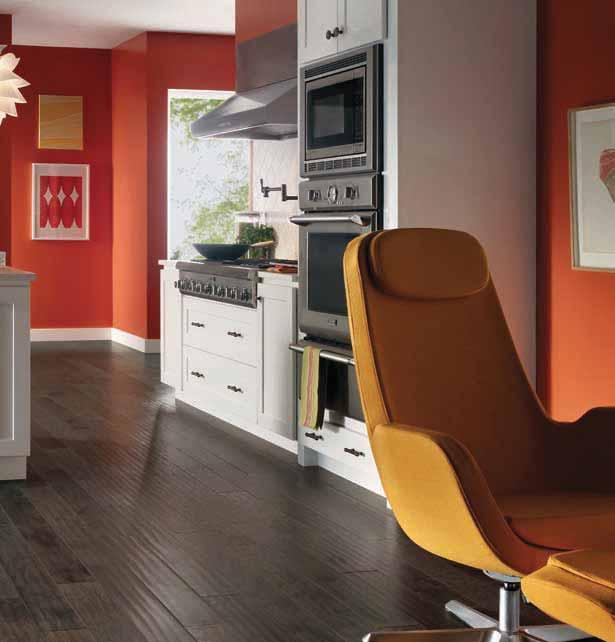 Artisan-carved planks in a rich palette of colors combine the craftsmanship of a bygone era with modern design appeal.