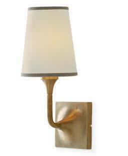THE LAURA KIRAR COLLECTION 77 SYRO SCONCE LK404 W 6" D 4¾" H 12" W 15 D 12 H 30 CM BRASS/MURANO