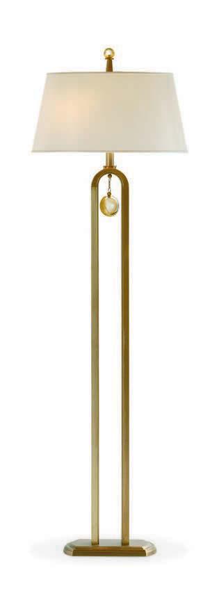 MURANO GLASS WITH GOLD ACCENTS SIX-FOOT BLACK POWER CORD TWO 60-WATT BULBS REQUIRED CAST