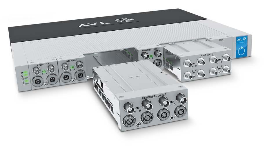 ADAPTS. The system consists of a modular platform with 8 slots for front-end modules (X-FEM). The X-FEMs optimally combine the analog-digital converter with signal conditioning.