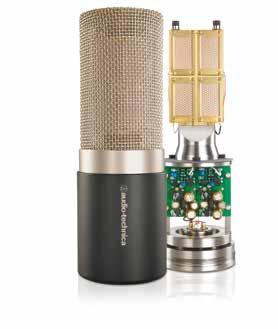 AT5040 STUDIO VOCAL MICROPHONE Designed as a first-choice vocal microphone, the AT5040 cardioid condenser melds four ultra-thin diaphragms to create Audio-Technica s largest element ever, with a
