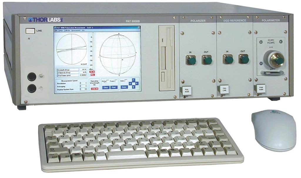 PAT 9000 SYSTEMS PMD, PDL & Polarization Measurement Solutions 2 The PAT 9000 series polarization analysis instrumentation line provides accurate measurements of Polarization Mode Dispersion (PMD),