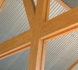 Timber to Timber Connections A wide range of options prevail for multiple member timber trusses. Timber to timber is very efficient and economically fabricated on-site using screw fixings.