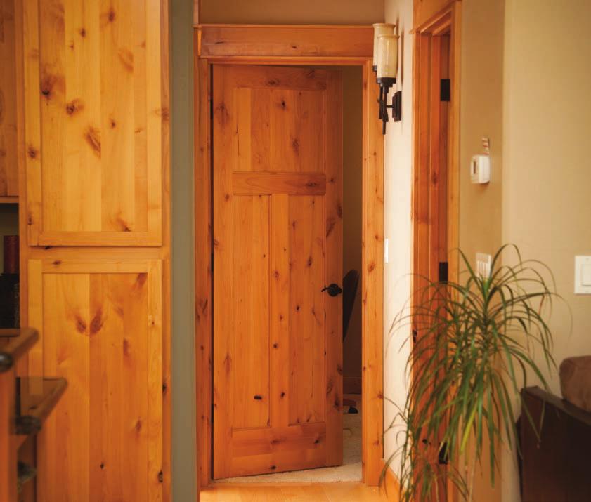 Door 33 shown in Knotty Alder with