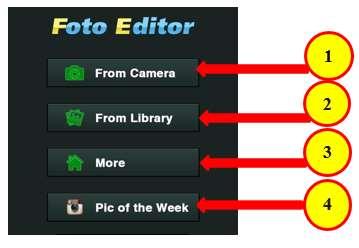 FotoEditor FotoEditor is a photo editor app that enables you to edit photos by adding effects, text and various frames to your photos. It is compatible with iphone, ipad, and ipod touch.