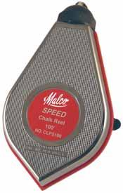 Chalk Lines & Squares Speed Chalk Reel 100 foot Reel rewinds 3-1/2 times FASTER! SA24 Aluminum Rafter Square Lightweight aluminum frame. Body measures 24" x 2". Tongue is 16" x 1-1/2".