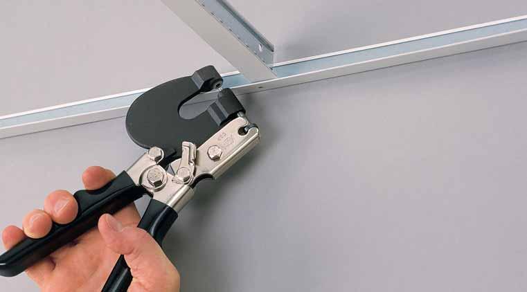 Hole Punches Work overhead and in tight corners! 1/8 Ceiling Grid Punch CGP Malco s unique, Ceiling Grid Punch makes a clean 1/8 (3.2 mm) hole in up to three layers of 25 gauge (0.53 mm) ceiling grid.