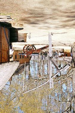 Inside is a re-created settlement and a number of colonial-era exhibits.
