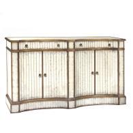 Product ID: EUR-03-0623 19"H X 60"W X 30"D The figured, smoked eucalyptus cases are fixed to the acrylic Product ID: EUR-04-0072 42"H X 72"W X 22"D This double-door buffet has a concave shape and